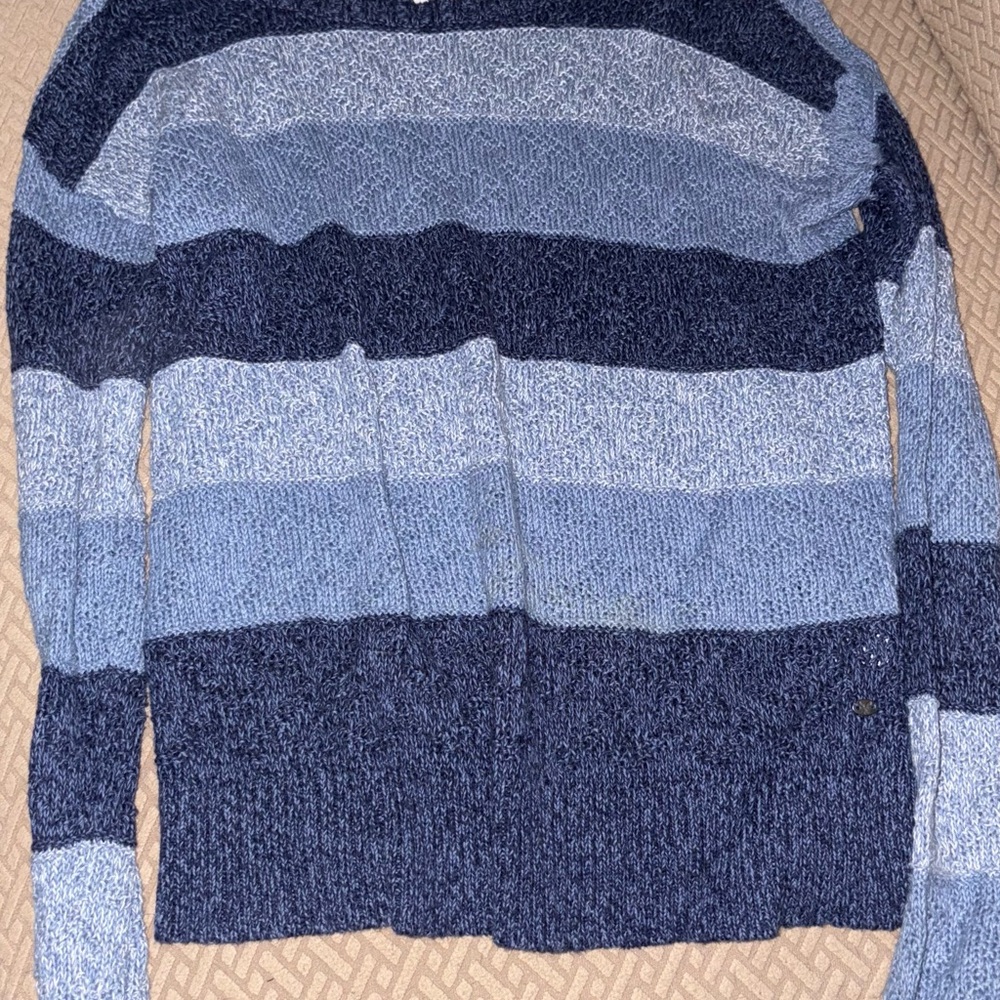 Men's Blue Striped Sweater
